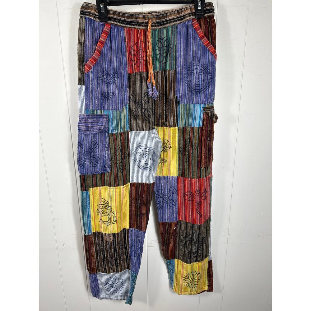 Rising International Boho Cargo Patchwork Cotton … - image 2